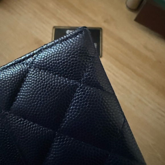 Chanel Navy Quilted Card Holder - Picture 10 of 15